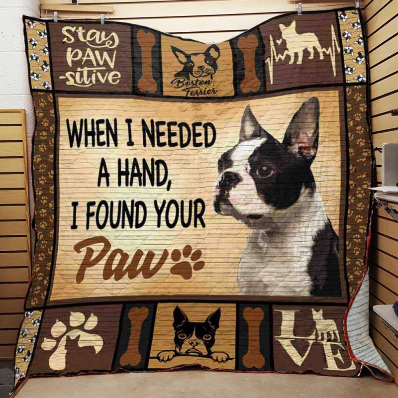 Boston Terrier Dog Quilt BT151164