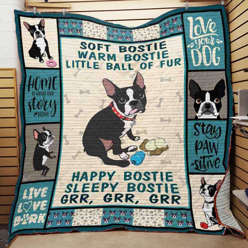 Boston Terrier Dog Quilt BT211131