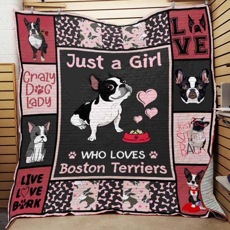 Boston Terrier Dog Quilt BT221151