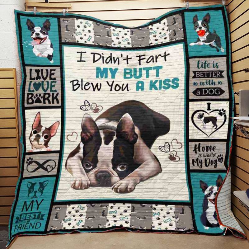 Boston Terrier Dog Quilt BT281166