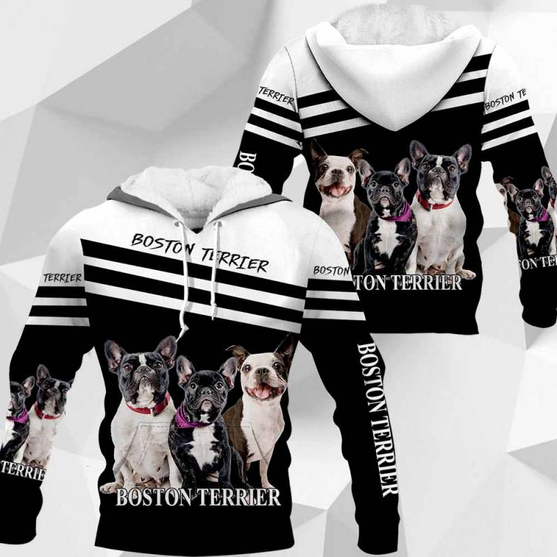 Boston Terrier All Over Printed Hoodie X0412108