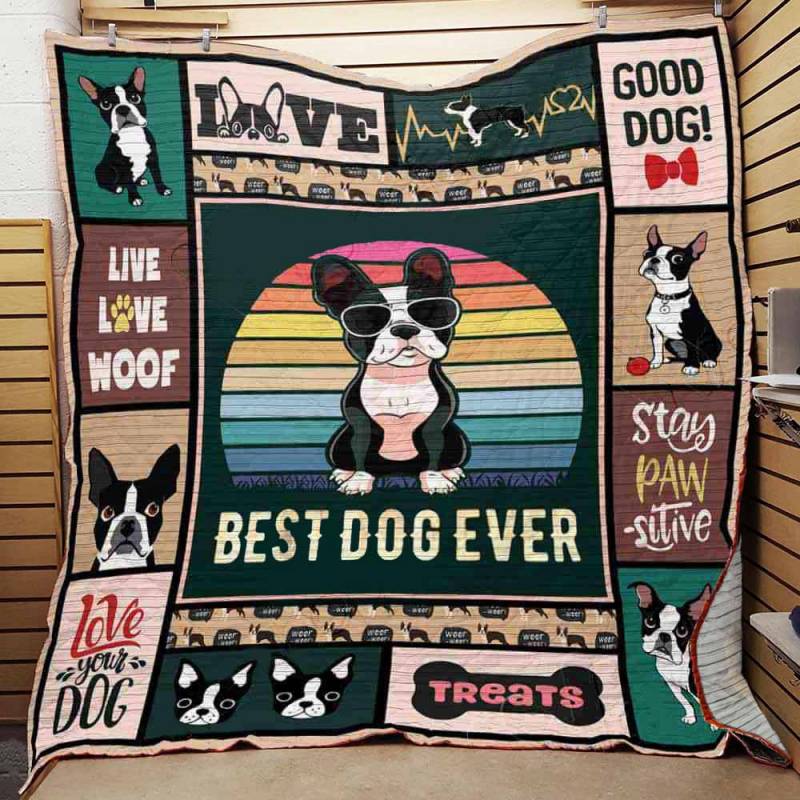 Boston Terrier Dog Quilt BT061208