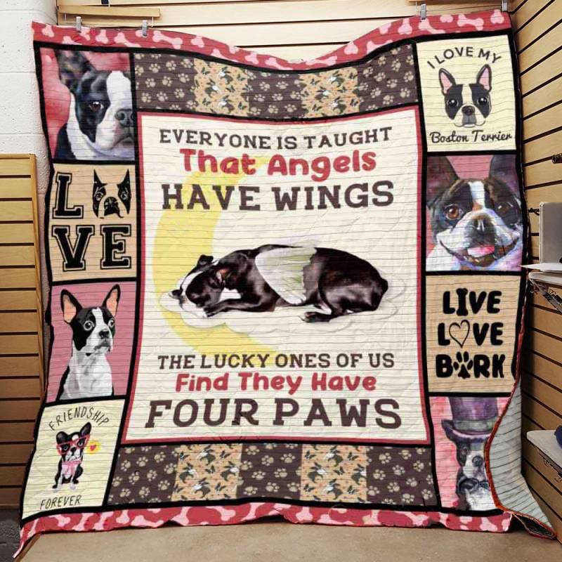 Boston Terrier Dog Quilt BT101202