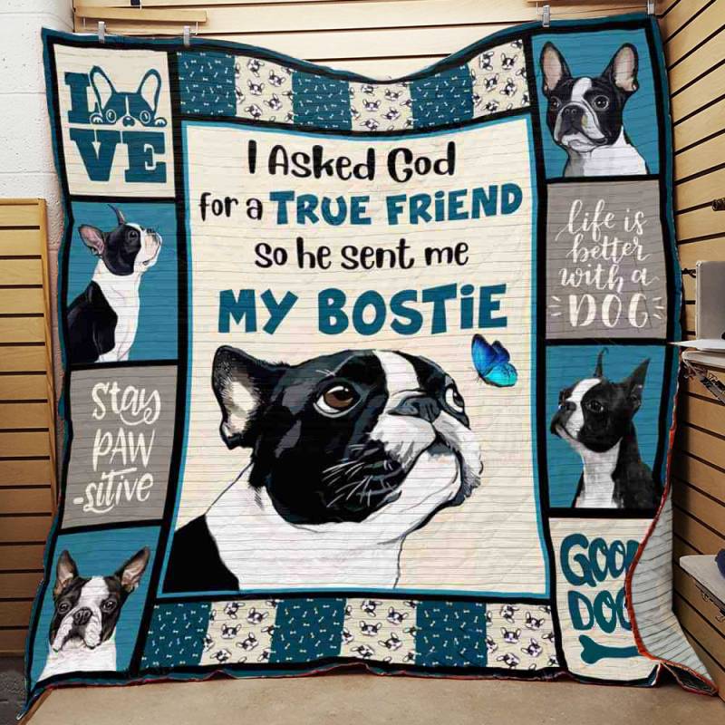 Boston Terrier Dog Quilt BT101226