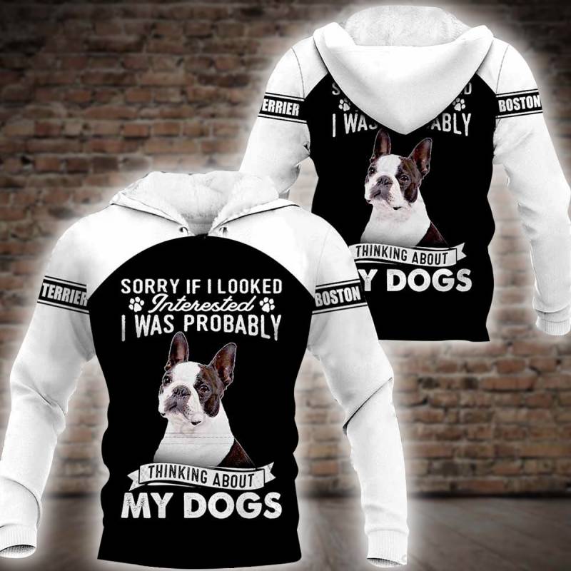 Boston Terrier All Over Printed Hoodie X251234