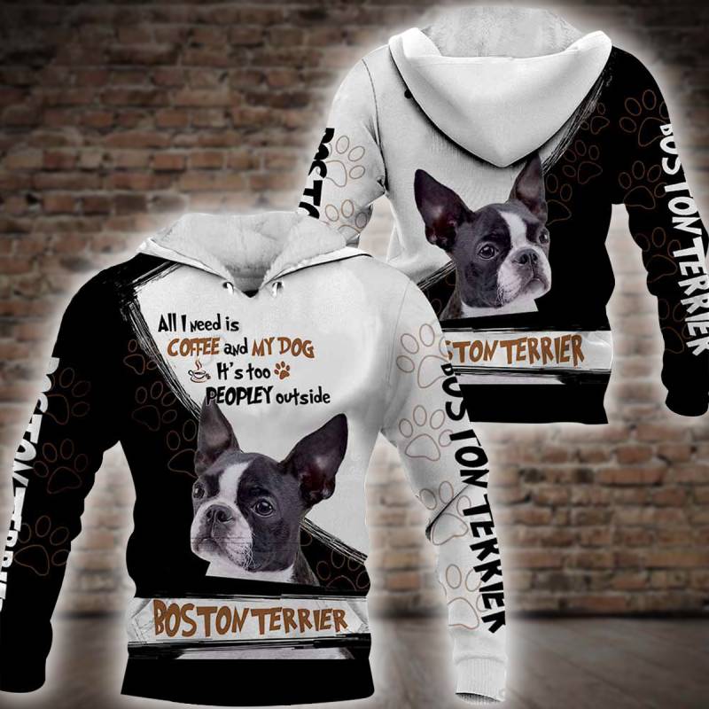 Boston Terrier All Over Printed Hoodie X251235