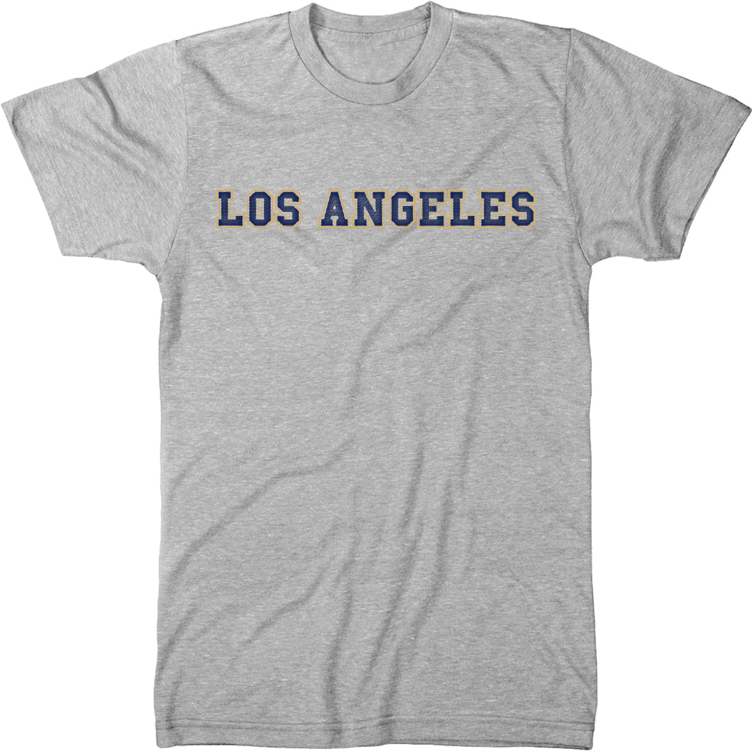 Cities – Los Angeles Fan (Navy / Gold) Mens Tri-Blend T-Shirt