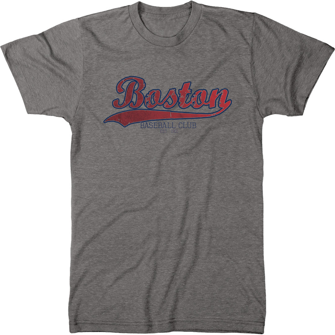 Boston Baseball Club Mens Modern Fit Tri-blend T-shirt