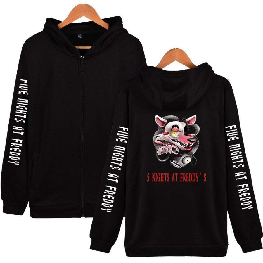 Five Nights at Freddy Series Adult Long Sleeve Sweatshirt Cozy Casual Zip Hoodie