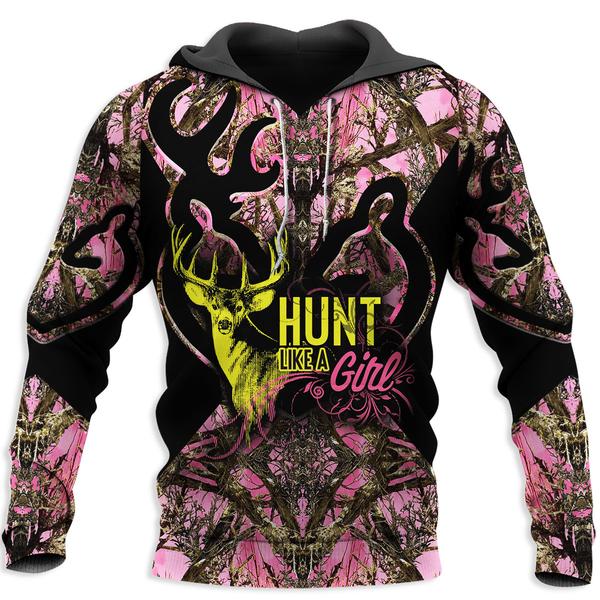 Hunting – Hunt Girl 3D All Over Print | Hoodie | Unisex | Full Size | Adult | Colorful | HT5096