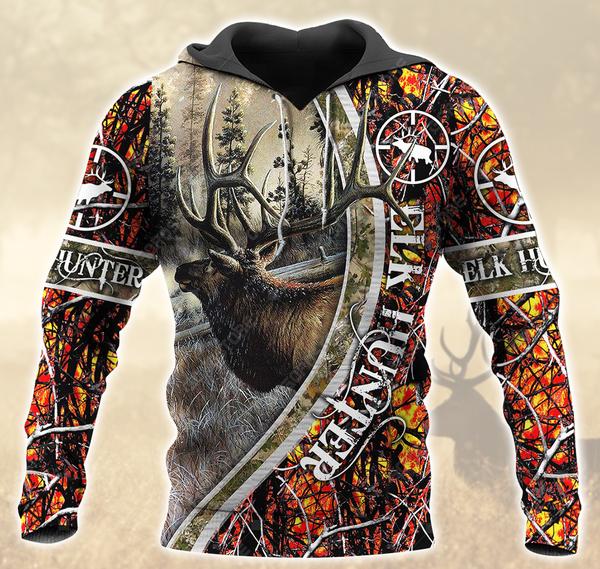 Elk Hunting Lava 3D All Over Print | Hoodie | Unisex | Full Size | Adult | Colorful | HT5102