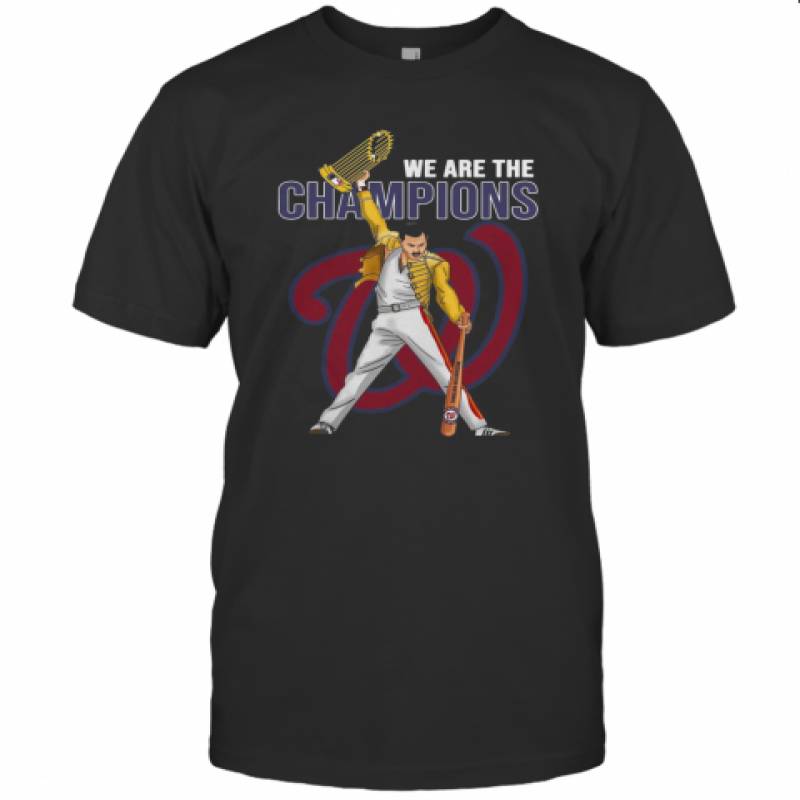 Freddie Mercury Nationals World We Are The Champions T-Shirt