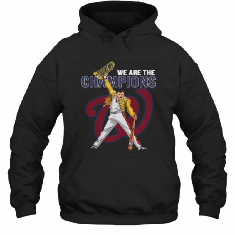 Freddie Mercury Nationals World We Are The Champions Hoodie