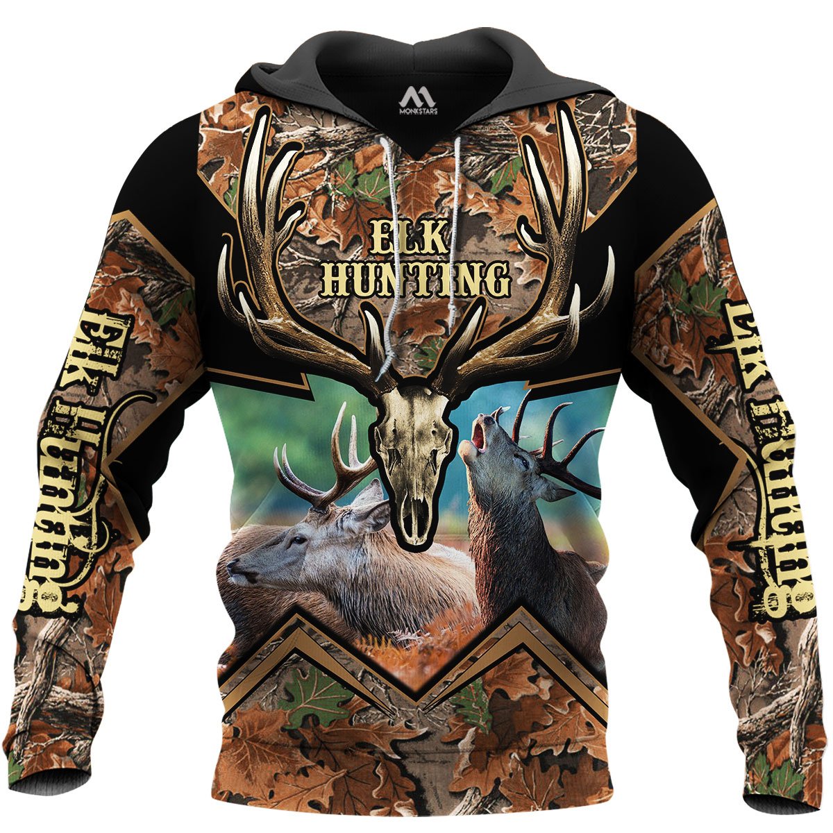 Elk Hunting Style 3D All Over Print | Hoodie | Unisex | Full Size | Adult | Colorful | HT5107