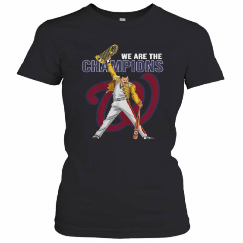 Freddie Mercury Nationals World We Are The Champions Women's T-Shirt