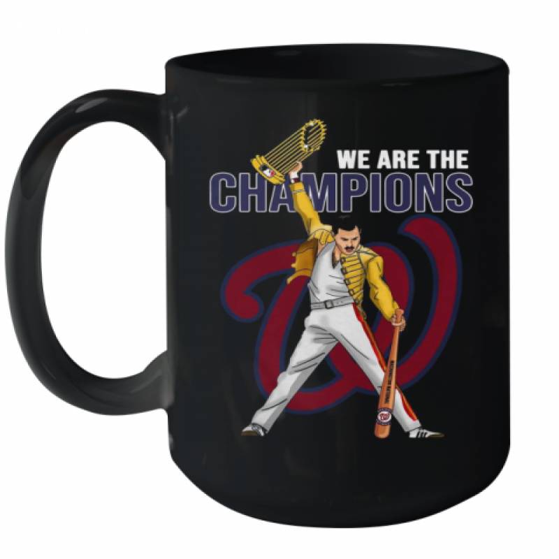 Freddie Mercury Nationals World We Are The Champions Ceramic Mug 15oz