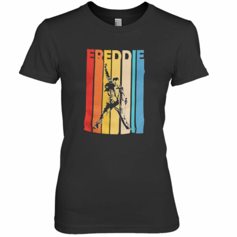 Freddie Mercury Vintage Retro Premium Women's T-Shirt