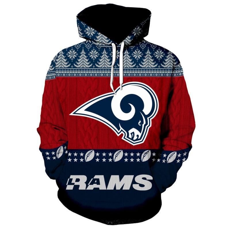 Christmas Los Angeles Rams Hoodies 3D