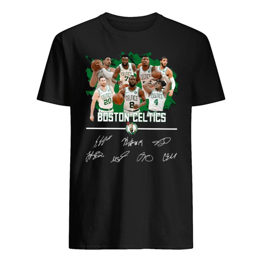 Boston celtics players signatures shirts