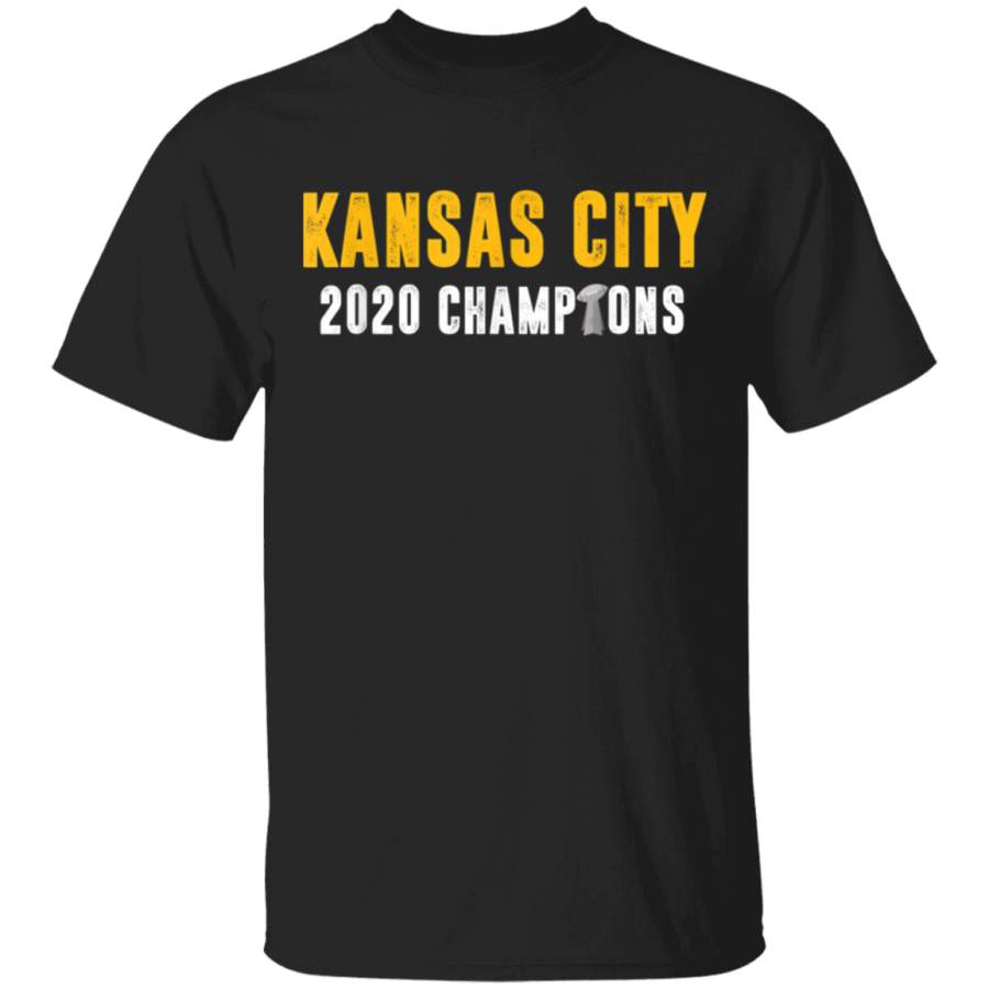 Distressed Vintage Retro Kansas City 2020 Champions Trophy TShirt G500 5.3 oz. T-Shirt