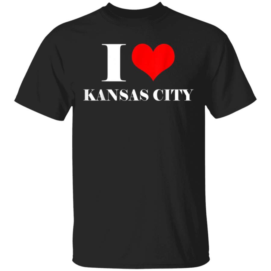 I Love Kansas City T Shirt I Heart Kansas Missouri Tee G500 5.3 oz. T-Shirt