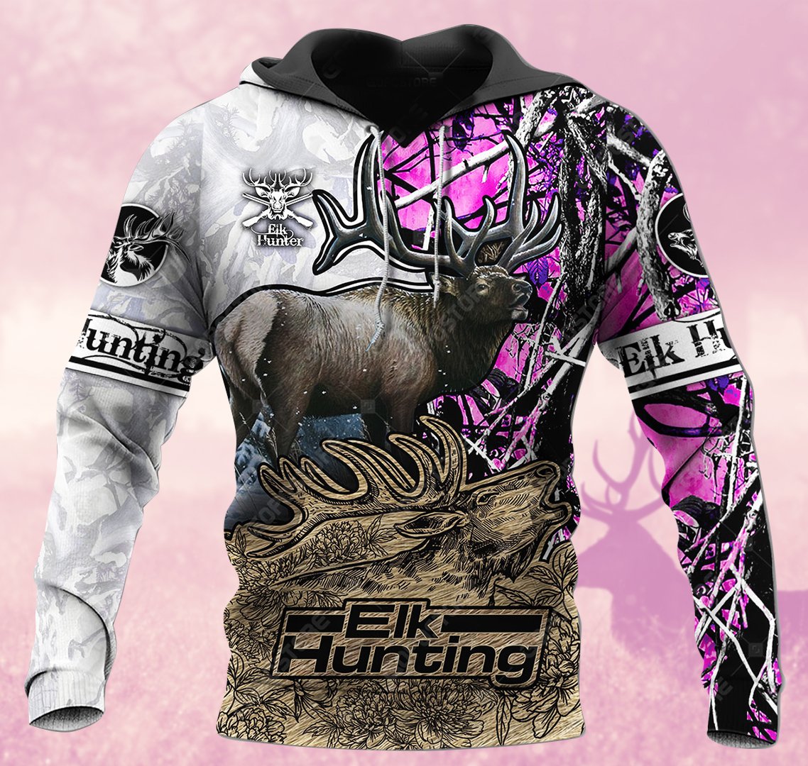 Moose Elk Hunting 3D All Over Print | Hoodie | Unisex | Full Size | Adult | Colorful | HT5169