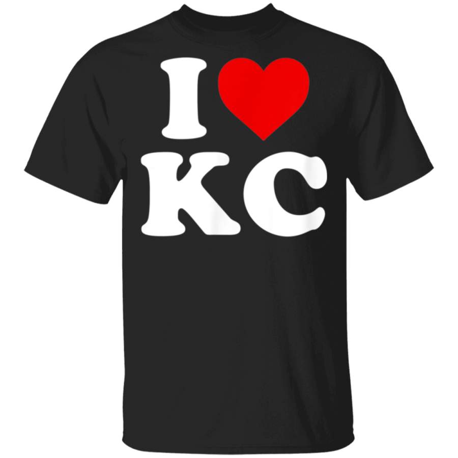 I Love Kansas City KC Heart TShirt G500 5.3 oz. T-Shirt