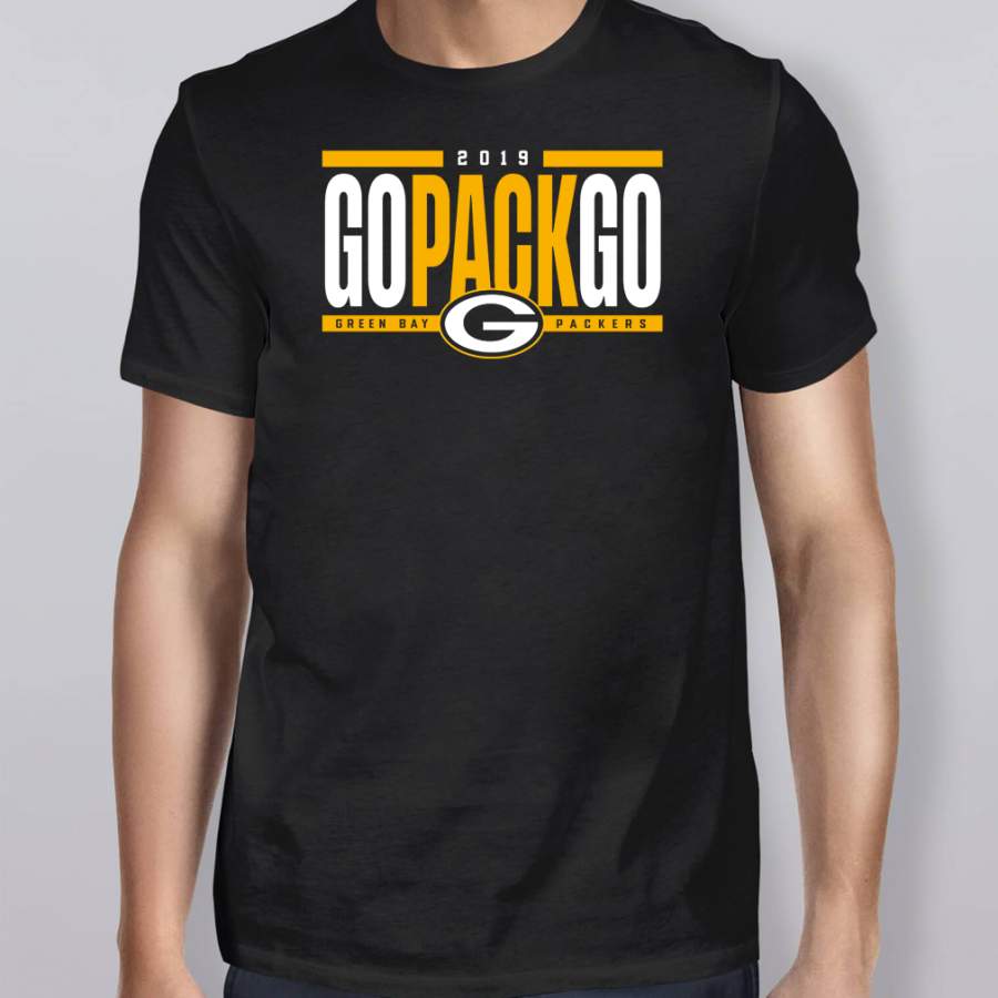 2019 Go Pack Go Green Bay Packers Logo shirt, tank top by globalteeshop