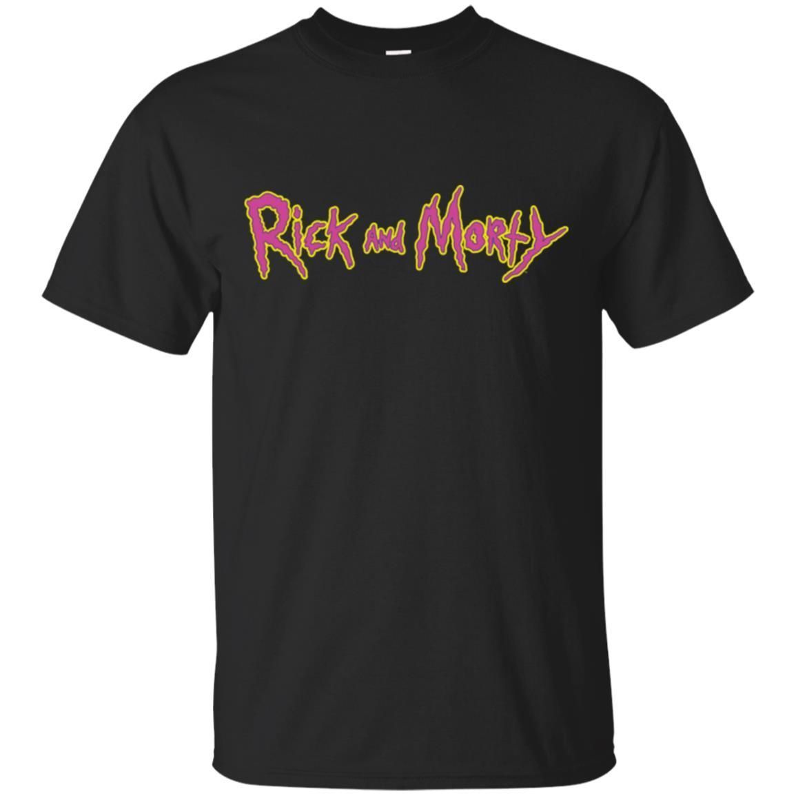 Rick And Morty Title Typography Shirt Men T-Shirt