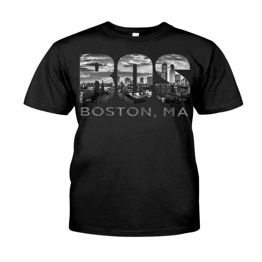 Boston Buildings Souvenir Massachusetts T-Shirt Classic T-Shirt by globalteeshop