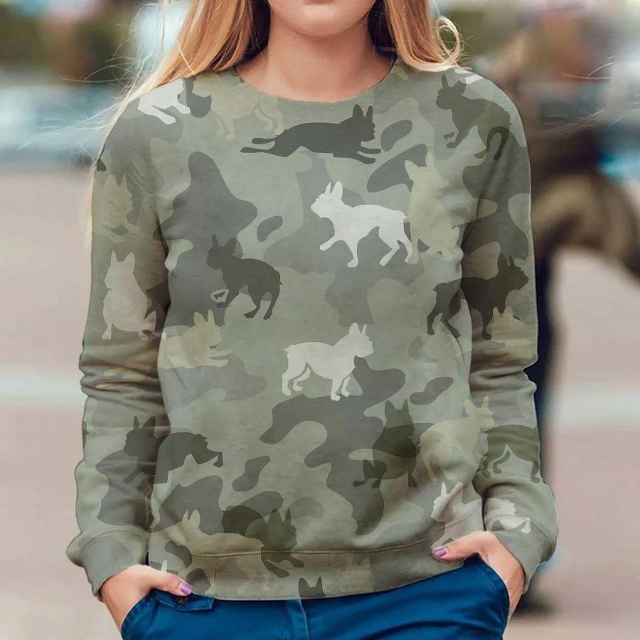 BOSTON TERRIER – CAMO – PREMIUM SWEATSHIRT