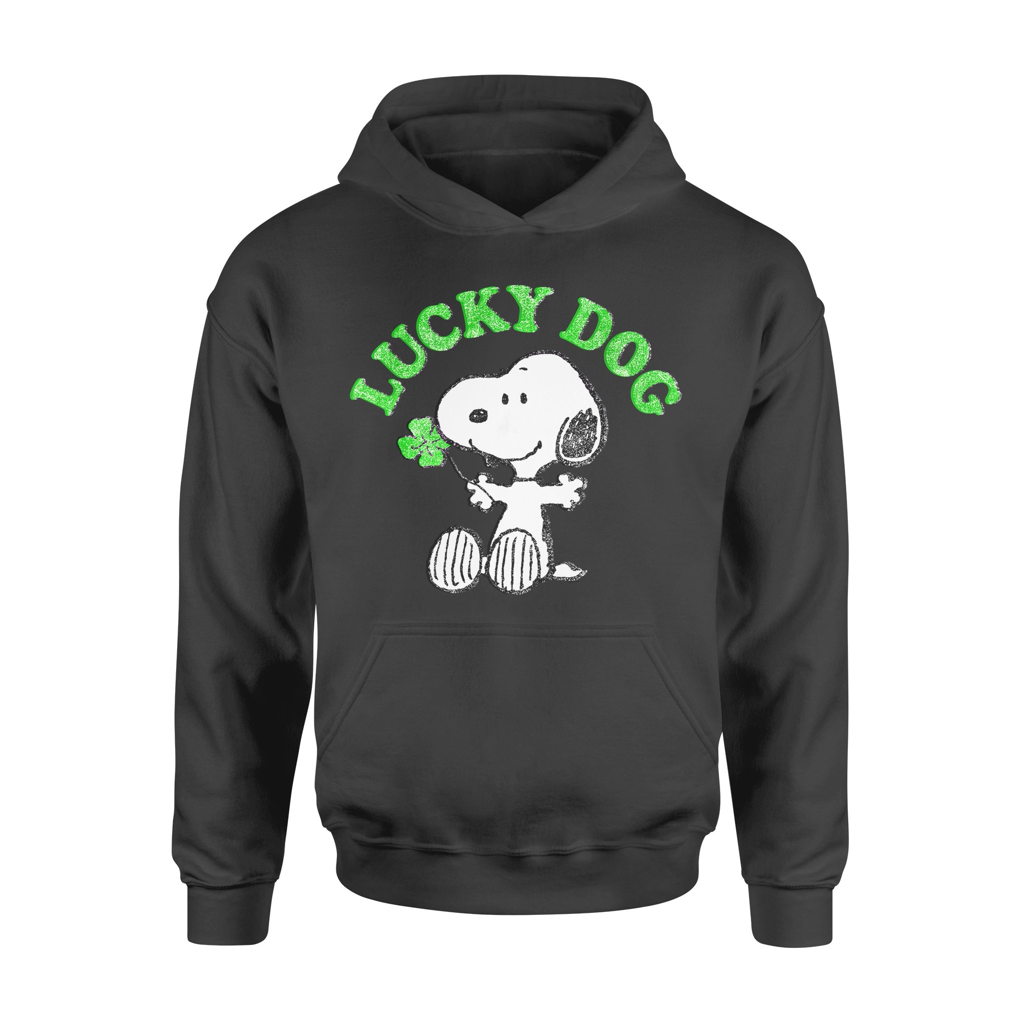 Dog gift idea Peanuts Snoopy Lucky Clover T-Shirt – Standard Hoodie