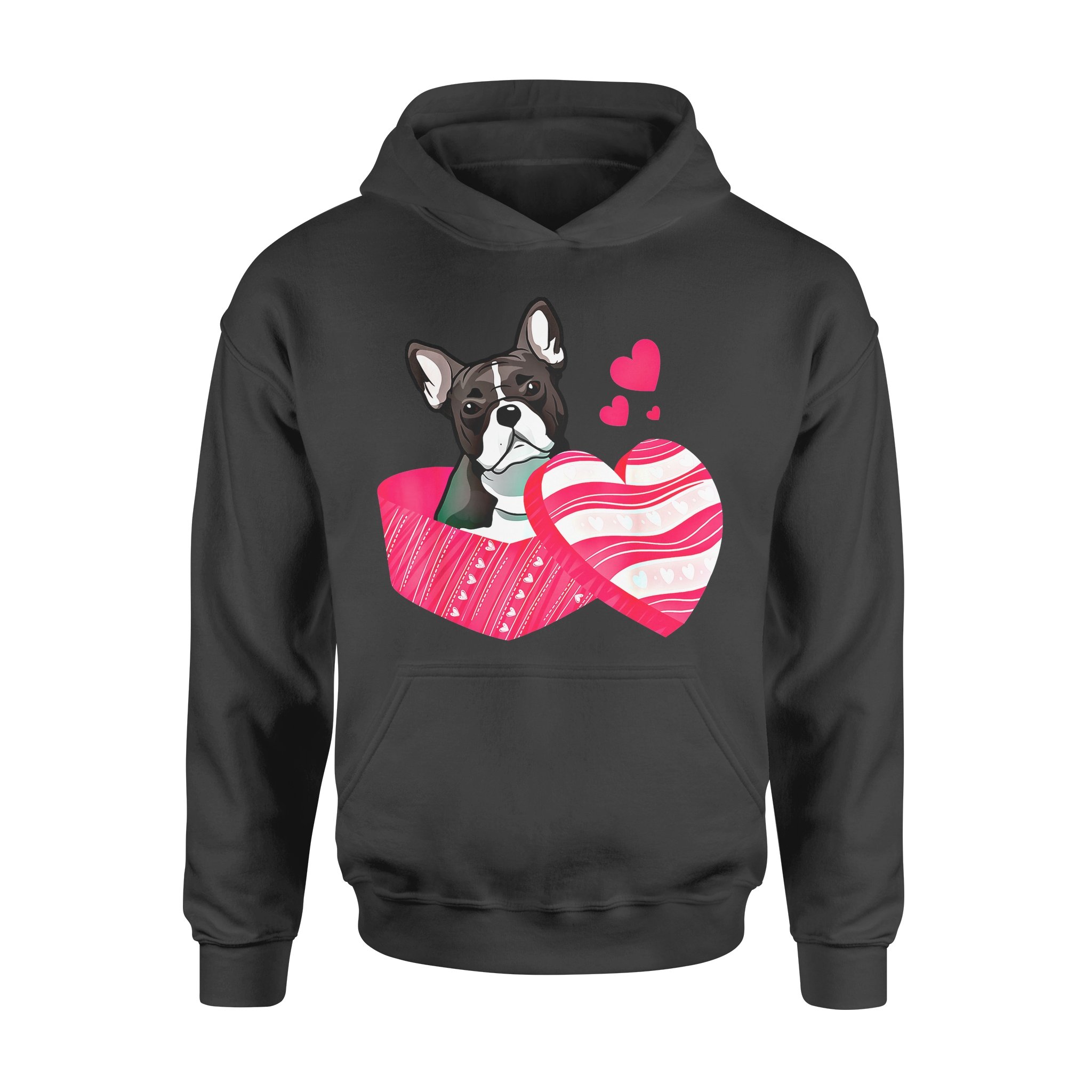 Dog gift idea Love Boston Terrier Valentines Day T-Shirt – Standard Hoodie