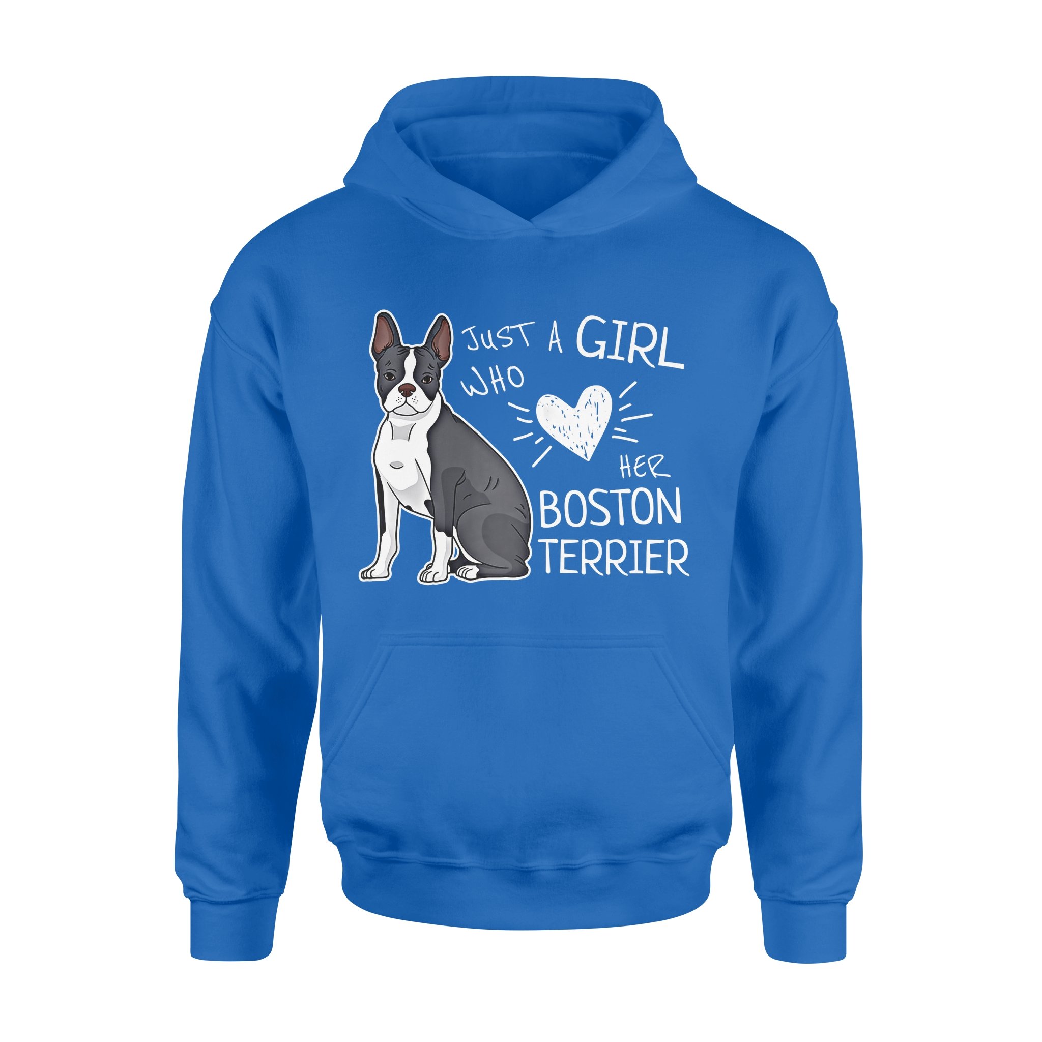 Dog gift idea Just A Girl Who Loves Her Boston Terrier T-Shirt – Standard Hoodie