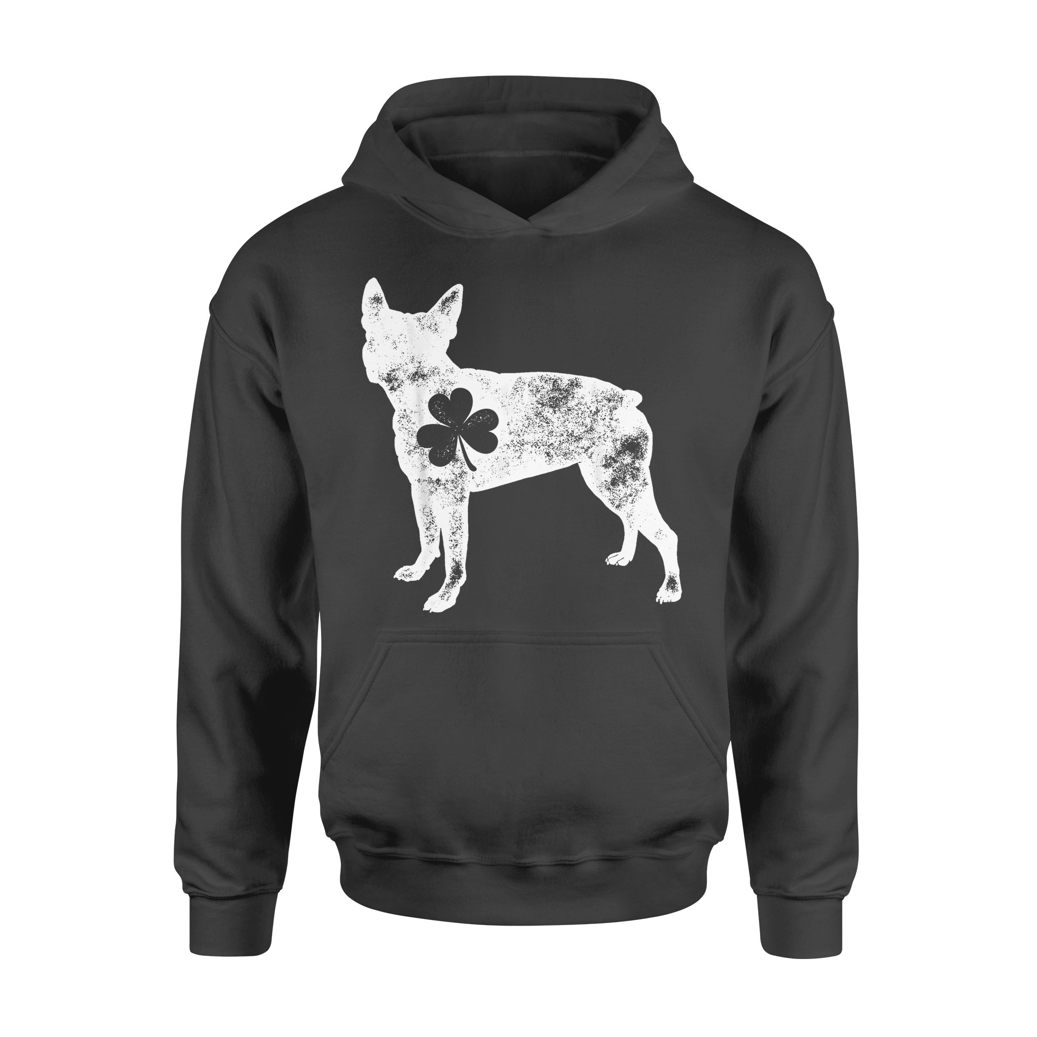 Dog gift idea Boston Terrier St Patricks Day Shamrock T-Shirt – Standard Hoodie