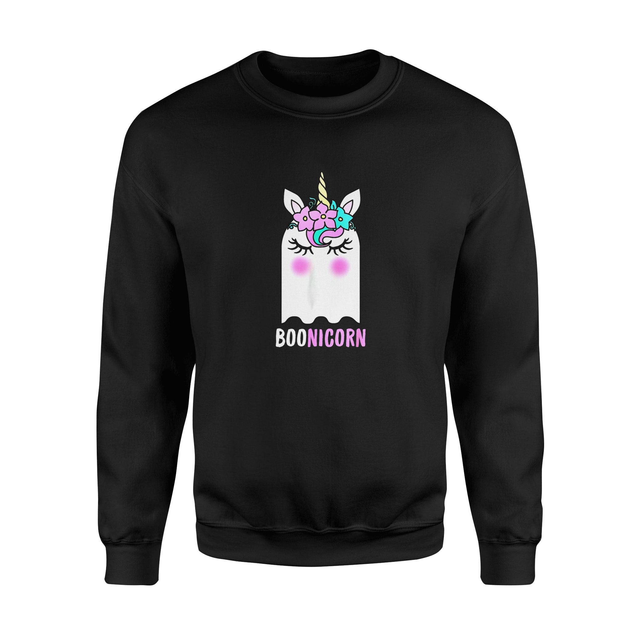 Animals gift idea Boonicorn Unicorn Ghost, Unicorn Halloween T-Shirt – Standard Fleece Sweatshirt