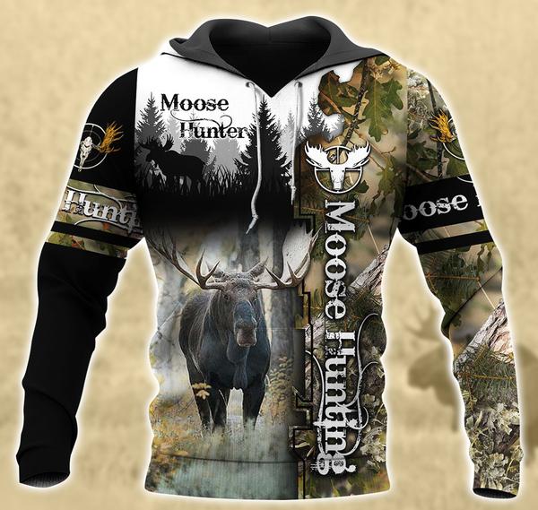 Moose Hunting 3D All Over Print | Hoodie | Unisex | Full Size | Adult | Colorful | HT5279