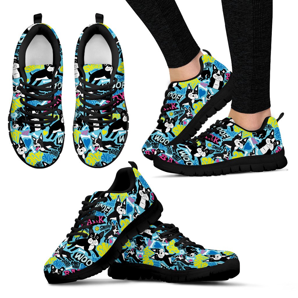 Boston Terrier Women’S Sneakers