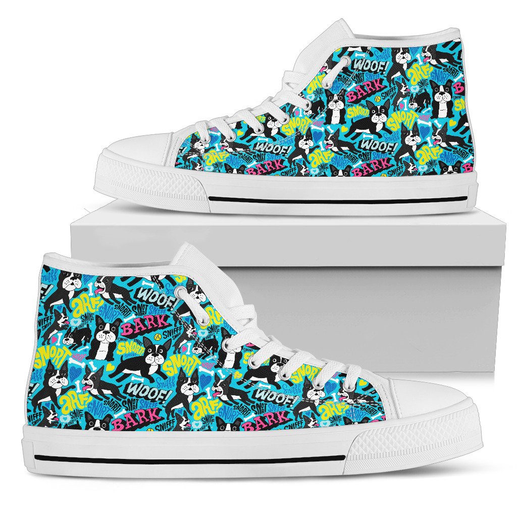 Boston Terrier Lover Shoes – Women’S High Top