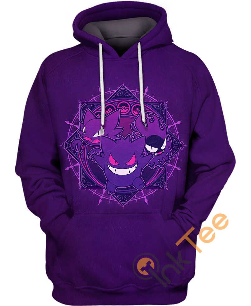 Ghost Type Pokemon Hoodie 3D