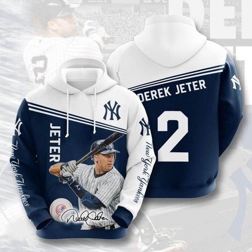 Derek Jeter 2 New York Yankees 3d Hoodie For Men For Women ed Hoodie Best Trending Gift Personalize