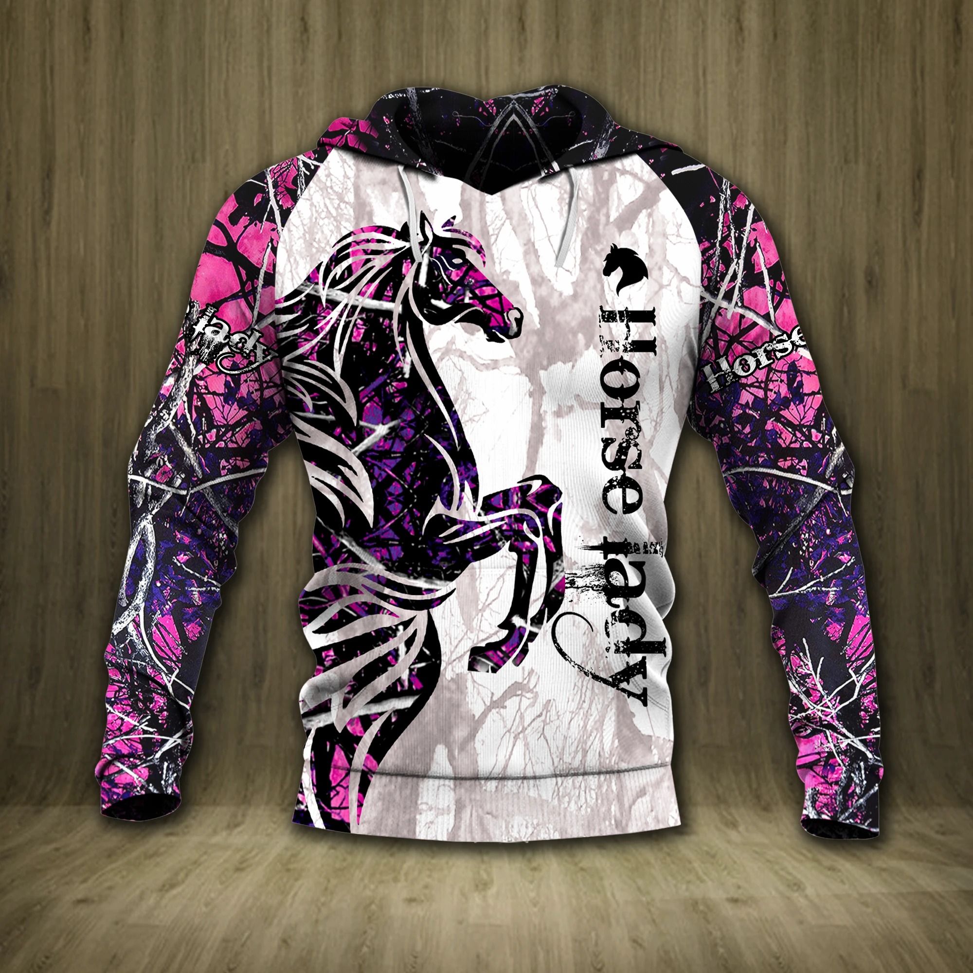 Horse Muddy Girl Unisex 3D Hoodie All Over Print KMCMS