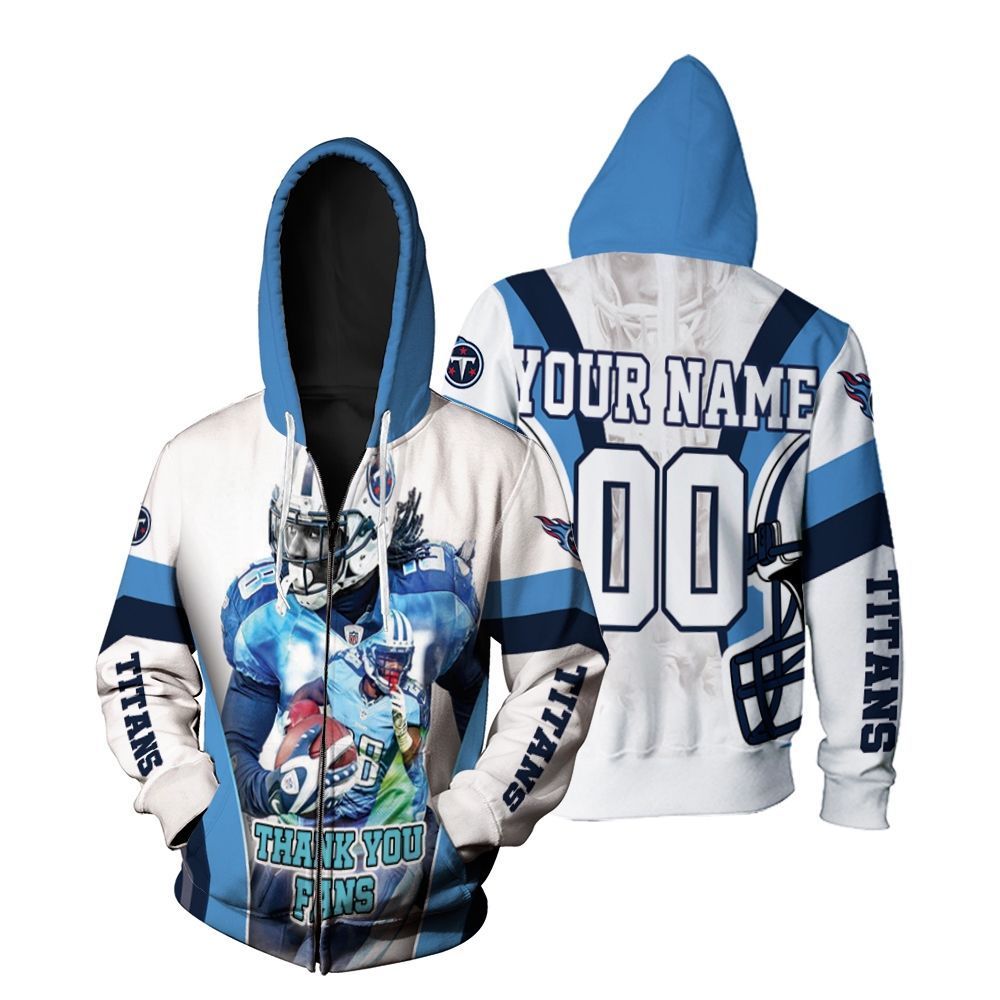 Chris Johnson 28 Tennessee Titans Afc South Division Super Bowl 2021 Personalized Zip Hoodie All-Over Print