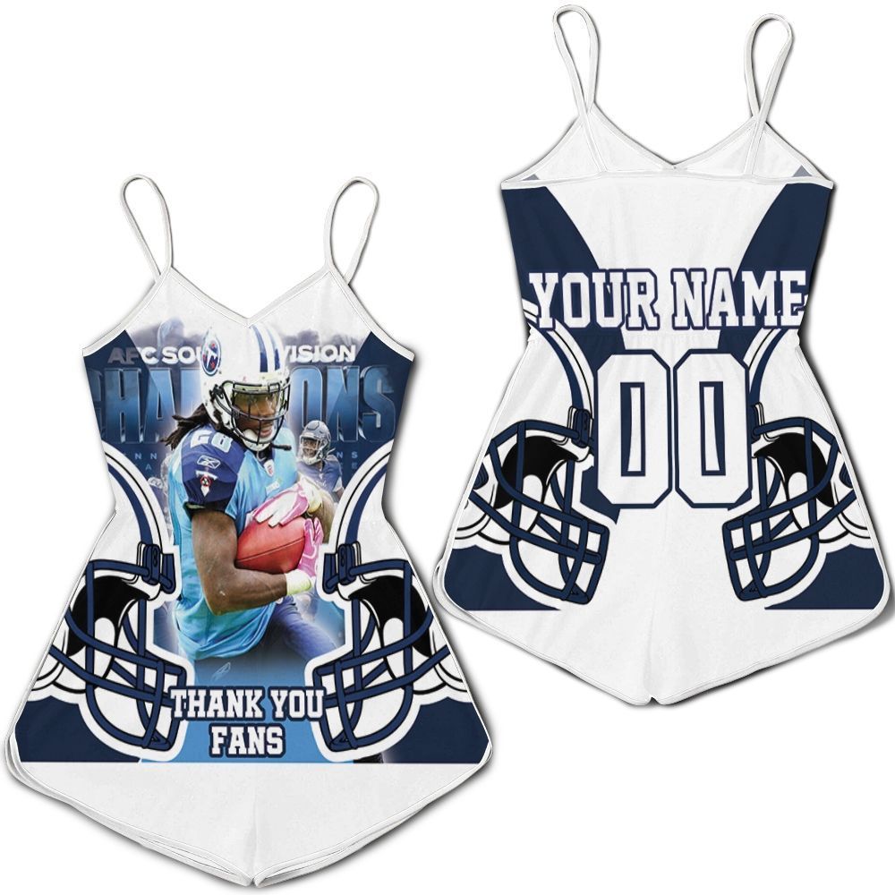 Chris Johnson 28 Tennessee Titans AFC South Division Champions Super Bowl 2021 Personalized 3D Romper