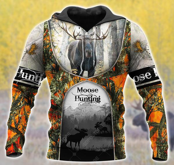 Moose Hunting 3D All Over Print | Hoodie | Unisex | Full Size | Adult | Colorful | HT5294