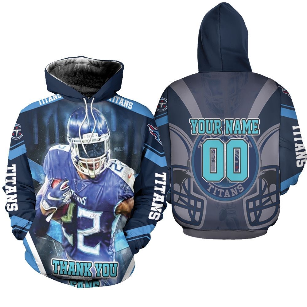 Derrick Henry 22 Tennessee Titans Afc South Division Champions Personalized Hoodie All-Over Print