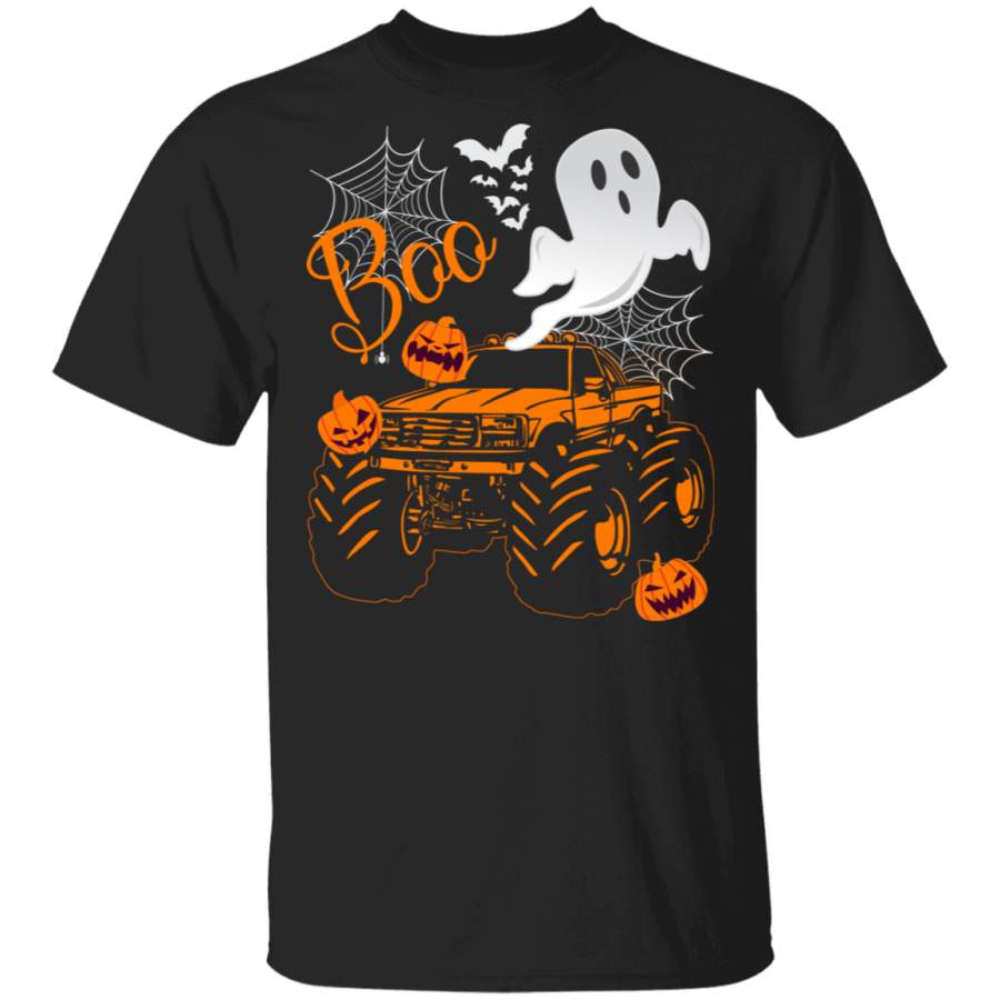 Halloween Truck Lover Shirt Boo Funny Halloween Boo Ghost Truck Driver Trucker Lover Gifts Halloween T-Shirt