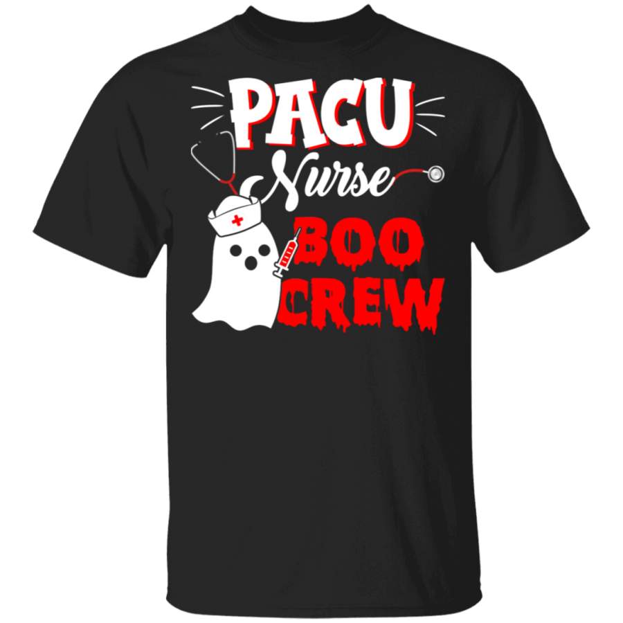 Halloween Ghost Shirt PACU Nurse Boo Crew Cool Halloween PACU Nurse Ghost Lover Gifts Halloween T-Shirt