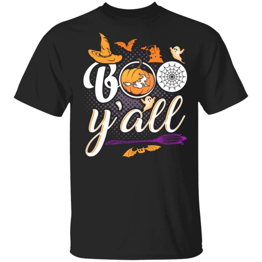 Boo Y’all Halloween Gift Witch Ghost Pumpkin Teacher Mom T Shirt