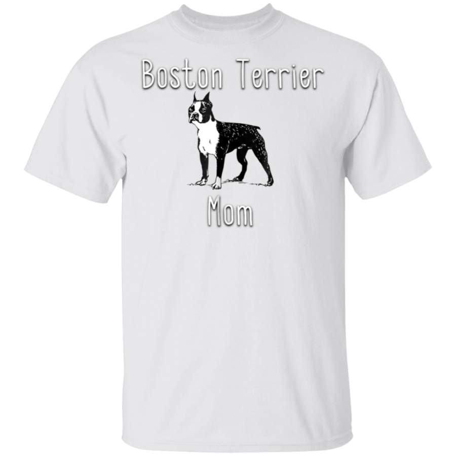 Boston Terrier Mom T Shirt for Pet Owners Mothers Day Gift